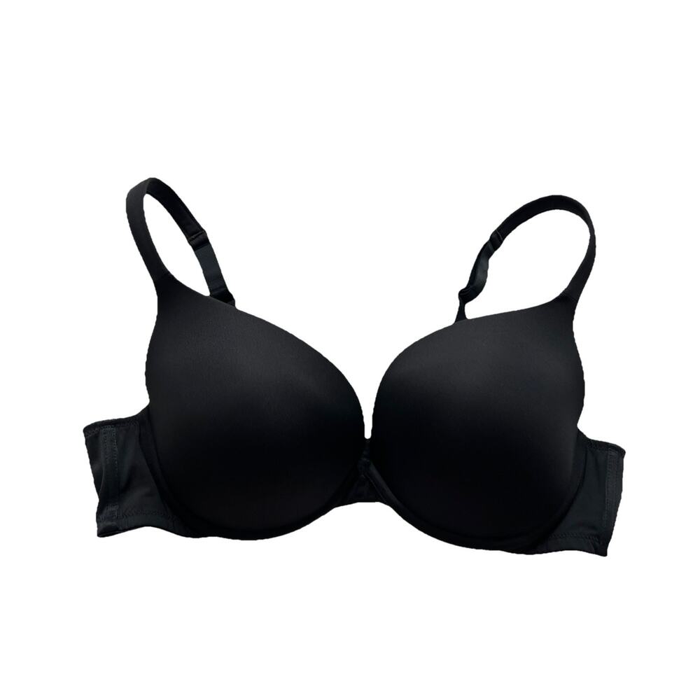 Cacique Boost Plunge Bra 42C Black Adjustable Push Up Underwire